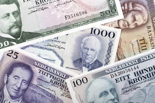 Altes Geld aus Island, ein geschäftlicher Hintergrund Old money from Iceland, a business background Copyright: imageBROKER JANUSZxPIENKOWSKI ibxiqx17105787.jpg