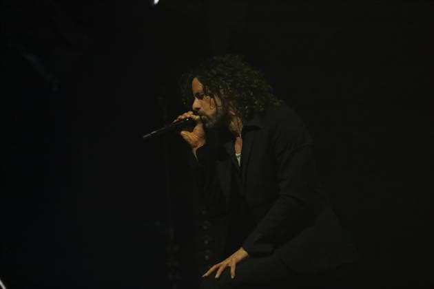 Christian Schottstädt von der Band Forced To Mode bei einem Konzert in der Columbiahalle in Berlin, 16. April 2026. Forced To Mode Konzert Berlin
