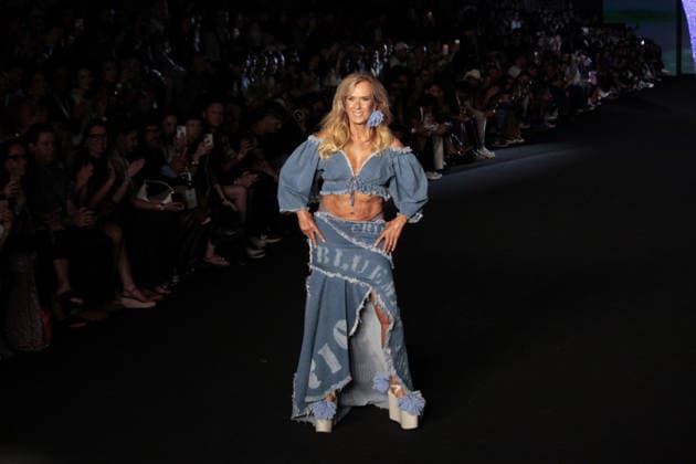 RIO DE JANEIRO, RJ - 16.04.2026: RIO FASHION WEEK 2026 - ElÃ Pinheiro walked the runway for Blue Man on the second day of Rio Fashion Week, at Pier Maua, Rio de Janeiro. x2926720x  CarlosxEliasxJunior