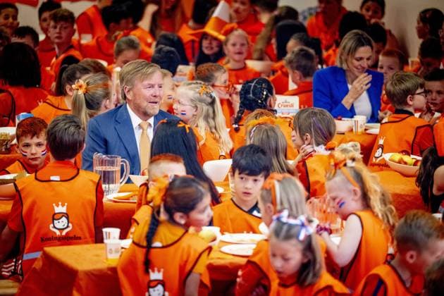 ZEEWOLDE - King Willem-Alexander will give the starting signal for the King s Games during the national opening at public primary school Panta Rhei and ICB Kaleidoscoop in Zeewolde. Traditionally, the King s Games start with the joint King s Breakfast. Subsequently, the King will open the games and visit various sports and games activities. ROBIN UTRECHT ANP netherlands out - belgium out  Copyright: xx x555999681x originalFilename: 555999681.jpg