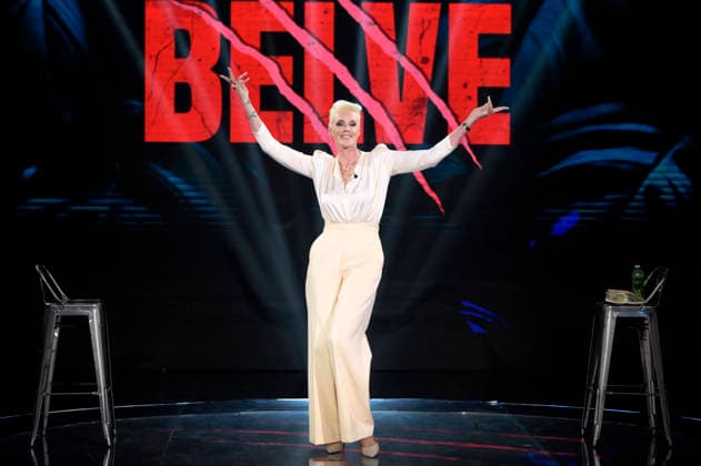 Brigitte Nielsen bei der Aufzeichung der Rai-Talkshow Belve 2026 in den Fabrizio Frizzi Studios. Rom, 17.04.2026 *** Brigitte Nielsen at the recording of the Rai talk show Belve 2026 in the Fabrizio Frizzi Studios Rome, 17 04 2026 Foto:xA.xM.xTinghinox xFuturexImagex nielsen_6433