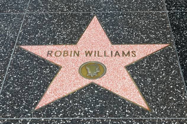 Star auf dem Hollywood Walk of Fame für Robin Williams, USA, Vereinigte Staaten von Amerika, Kalifornien: Los Angeles, Hollywood Star on the Hollywood Walk of Fame for Robin Williams, USA, USA, California: Los Angeles, Hollywood Copyright: imageBROKER EgonxBömsch iblebo17328560.jpg