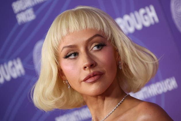 SANTA MONICA, CALIFORNIA - APRIL 18: Christina Aguilera at the 12th Breakthrough Prize Ceremony at Barker Hangar on April 18, 2026 in Santa Monica, California Credit: USA - ZUMAa123 20260418_zaa_a123_048 Copyright: xAdMediax