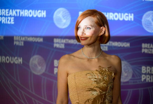 Breakthrough Prize Ceremony Red Carpet 2026 SANTA MONICA, CA - APRIL 18: Jessica Chastain attends the 12th Annual Breakthrough Prize Awards and Ceremony at Barker Hangar in Santa Monica of Los Angeles, California, United States on April 18, 2026. Tayfun Coskun Anadolu California United States. Editorial use only. Please get in touch for any other usage.  Copyright: x2026xAnadoluxTayfunxCoskunx