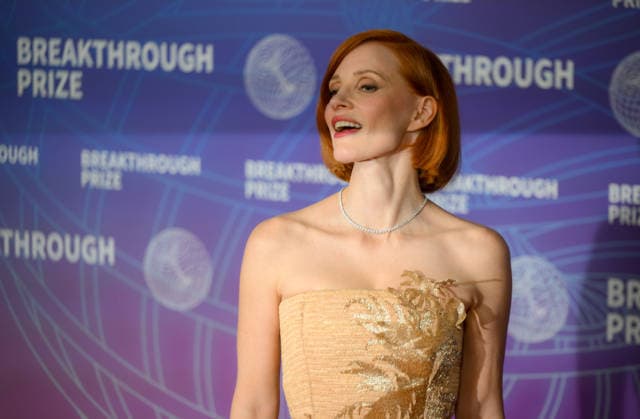 Breakthrough Prize Ceremony Red Carpet 2026 SANTA MONICA, CA - APRIL 18: Jessica Chastain attends the 12th Annual Breakthrough Prize Awards and Ceremony at Barker Hangar in Santa Monica of Los Angeles, California, United States on April 18, 2026. Tayfun Coskun Anadolu California United States. Editorial use only. Please get in touch for any other usage.  Copyright: x2026xAnadoluxTayfunxCoskunx