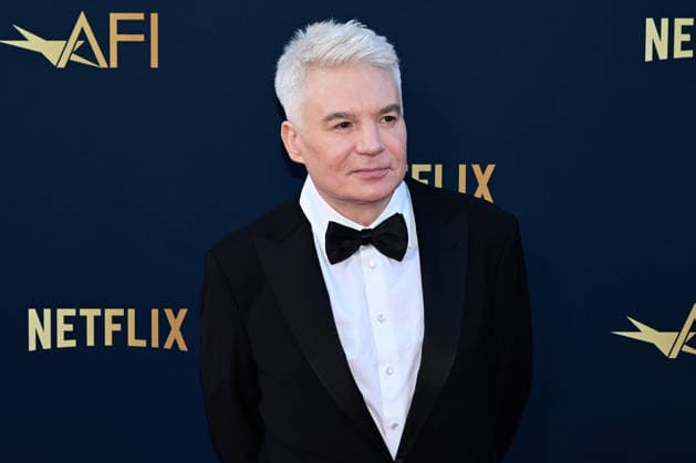 Mike Meyers attends the 51st American Film Institute (AFI) Life Achievement Award ceremony at The Dolby Theatre in the Hollywood section of Los Angeles on Saturday, April 18, 2026. Hollywood legends gathered Saturday at the gala tribute to Eddie Murphy in celebration of his five-decade career.  LAP2026041842 JOHNxMCCOY