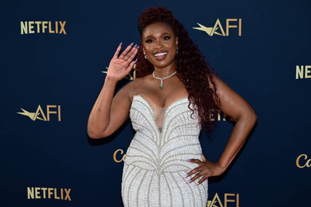 Jennifer Hudson attends the 51st American Film Institute (AFI) Life Achievement Award ceremony at The Dolby Theatre in the Hollywood section of Los Angeles on Saturday, April 18, 2026. Hollywood legends gathered Saturday at the gala tribute to Eddie Murphy in celebration of his five-decade career.  LAP2026041815 JOHNxMCCOY