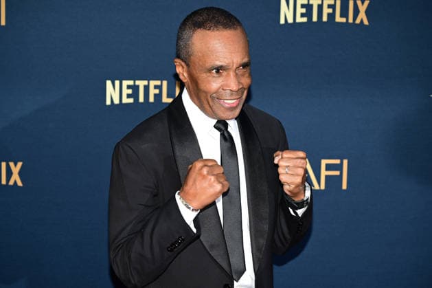 Sugar Ray Leonard attend the 51st American Film Institute (AFI) Life Achievement Award ceremony at The Dolby Theatre in the Hollywood section of Los Angeles on Saturday, April 18, 2026. Hollywood legends gathered Saturday at the gala tribute to Eddie Murphy in celebration of his five-decade career.  LAP2026041822 JOHNxMCCOY