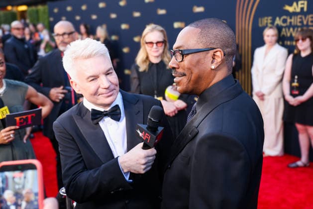 April 18, 2026, Hollywood, California, USA: American and Canadian Born Comic Actor MIKE MYERS (62), of Austin Powers fame, and friend EDDIE MURPHY (65) are on the Red Carpet together before Murphy receives the American Film InstituteÃ¢â‚¬â ¢s (AFI) Life Time Achievement Award on April 18, 2026 in Hollywood, California at the Dolby Theater, Los Angeles. Hollywood USA - ZUMAk144 20260418_znp_k144_046 Copyright: xAmyxKatzx