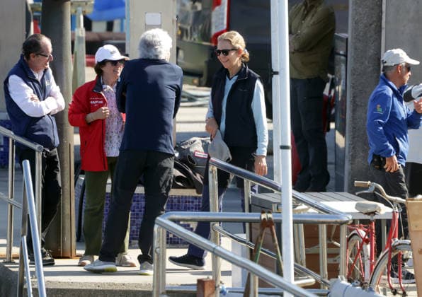 Don Juan Carlos and Infanta Elena ready to set sail in the Xacobeo Sailing Trophy Infanta Elena waits in port to set sail in the Xacobeo Sailing Trophy, on April 19, 2025, in Sanxenxo Pontevedra, Galicia, Spain SPORTS SAILING BOAT José Ramó Madrid Madrid Spain  Copyright: xJosÃ xRamonxHernandox 7452654