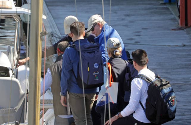 Don Juan Carlos and Infanta Elena ready to sail in the Xacobeo Sailing Trophy The King Emeritus and Infanta Elena set sail on the second day of the Xacobeo Sailing Trophy, on April 19, 2025, in Sanxenxo Pontevedra, Galicia, Spain SPORTS SAILING BOAT José Ramó Madrid Madrid Spain  Copyright: xJosÃ xRamonxHernandox 7452704