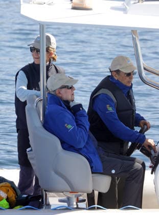 Don Juan Carlos and Infanta Elena ready to sail in the Xacobeo Sailing Trophy The King Emeritus and Infanta Elena set sail on the second day of the Xacobeo Sailing Trophy, on April 19, 2025, in Sanxenxo Pontevedra, Galicia, Spain SPORTS SAILING BOAT José Ramó Madrid Madrid Spain  Copyright: xJosÃ xRamonxHernandox 7452709