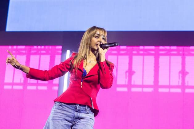 April 18, 2026, Indio, California, U.S: Singer PINKPANTHERESS (VICTORIA BEVERLEY WALKER) during Coachella Valley Music and Arts Festival at Empire Polo Club in Indio, California Indio U.S  - ZUMAs135 20260418_zap_s135_283 Copyright: xDanielxDeSloverx