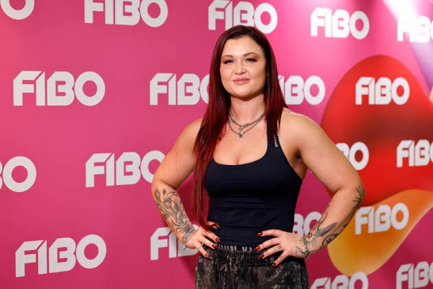 Fitness-Influencerin Sophia Thiel auf der Internationalen Leitmesse für Fitness, Wellness und Gesundheit, sowie Bodybuilding, Kraftsport und Kampfsport FIBO 2026 in der Koelnmesse. Köln, 16.04.2025 NRW Deutschland *** Fitness influencer Sophia Thiel at the leading international trade fair for fitness, wellness and health, as well as bodybuilding, weight training and martial arts FIBO 2026 at Koelnmesse Cologne, 16 04 2025 NRW Germany Copyright: xChristophxHardtx