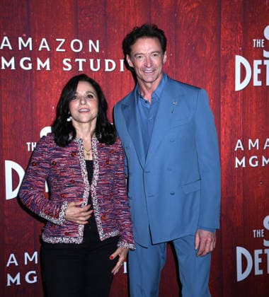 April 19, 2026, New York, Ny, United States: Julia Louis-Dreyfus and Hugh Jackman attend the New York Premiere of Amazon MGM Studios The Sheep Detectives . Held at Jazz at Lincoln Center in New York.. Zuma Press April 19, 2026. New York United States  - ZUMAp281 20260419_zea_p281_003 Copyright: xPhotoxImagexPressx