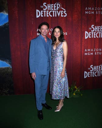 April 19, 2026, New York, Ny, United States: Hugh Jackman and Sutton Foster attend the New York Premiere of Amazon MGM Studios The Sheep Detectives . Held at Jazz at Lincoln Center in New York.. Zuma Press April 19, 2026. New York United States  - ZUMAp281 20260419_zea_p281_051 Copyright: xPhotoxImagexPressx