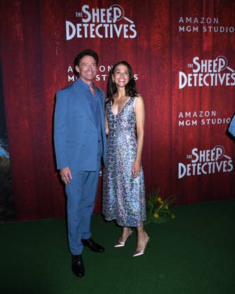 April 19, 2026, New York, Ny, United States: Hugh Jackman and Sutton Foster attend the New York Premiere of Amazon MGM Studios The Sheep Detectives . Held at Jazz at Lincoln Center in New York.. Zuma Press April 19, 2026. New York United States  - ZUMAp281 20260419_zea_p281_041 Copyright: xPhotoxImagexPressx