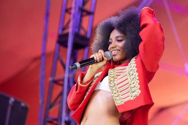 April 19, 2026, Indio, California, U.S: Singer FLOWEROVLOVE (JOYCE CISSE) during Coachella Valley Music and Arts Festival at Empire Polo Club in Indio, California Indio U.S  - ZUMAs135 20260419_zap_s135_010 Copyright: xDanielxDeSloverx
