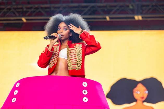 April 19, 2026, Indio, California, U.S: Singer FLOWEROVLOVE (JOYCE CISSE) during Coachella Valley Music and Arts Festival at Empire Polo Club in Indio, California Indio U.S  - ZUMAs135 20260419_zap_s135_005 Copyright: xDanielxDeSloverx