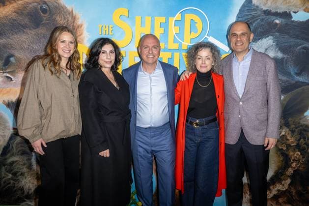 RECORD DATE NOT STATED Amazon MGM Studios "The Sheep Detectives" Premiere (NEW) Amazon MGM Studios The Sheep Detectives Premiere. April 19, 2026, New York, New York, USA: Sue Kroll, Kyle Balda, Courtenay Valenti and Craig Mazin attend The Sheep Detectives New York Premiere at Jazz at Lincoln Center on April 19, 2026 in New York City. (Credit: M10s TheNews2)(Foto: M10S Thenews2 imago images) Amazon MGM Studios "The Sheep Detectives" Premiere  Copyright: xM10sx
