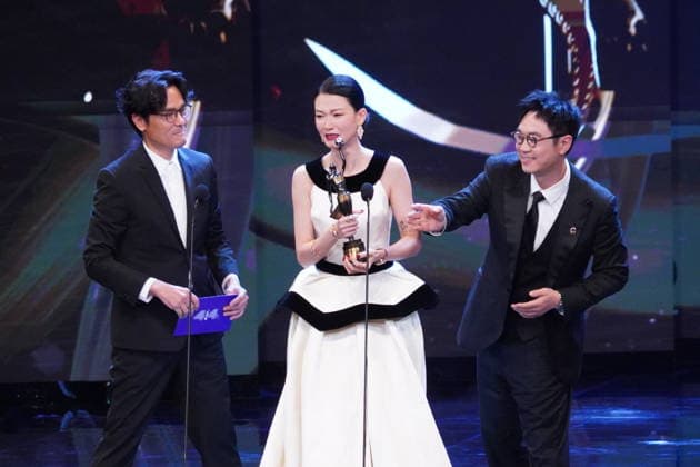 HONG KONG, CHINA - APRIL 19: Actress Fish Liew Chi Yu wins the Best Actress on the stage during the 44th Hong Kong Film Awards on April 19, 2026 in Hong Kong, China.  Copyright: xVCGx 111635920745