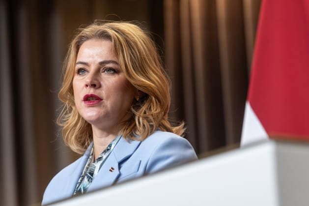 17.04.2026, Tallinn. Estonian Prime Minister Kristen Michal is hosting Latvian Prime Minister Evika Silina and Lithuanian Prime Minister Inga Ruginiene in Tallinn. The meeting focused on infrastructure projects and security issues. Photo: Martin Pedaja Postimees Tallinn Harjumaa Estonia 1MP17APR2026C21  Copyright: xMartinxPedajax Evika Silina