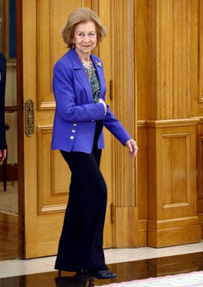 Queen Sofia receives in audience a representation of the Asociación Visión y Vida Queen Sofia during the audience with a representation of the Asociación Visión y Vida on the occasion of its 70th anniversary, at the Zarzuela Palace, on April 20, 2026, in Madrid Spain Visión y Vida was created in 1955 with the objective of procuring the best for the vision of the citizens in an altruistic way by informing, educating, advising and recommending with the doctors within their reach and in all social and professional sectors.  Copyright: xAntonioxGutiÃ rrezx 7454365