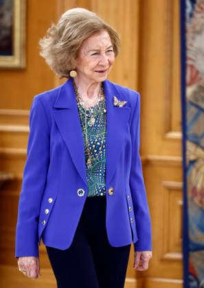 Queen Sofia receives in audience a representation of the Association of Relatives of People with Alzheimers and other Dementias Remember Extremadura Queen Sofia during the audience to a representation of the Association of Relatives of People with Alzheimers and other Dementias Remember Extremadura on the occasion of its 25th anniversary, at the Zarzuela Palace, on April 20, 2026, in Madrid Spain FAMOUS AUDIENCE QUEEN Antonio Gutié Madrid Madrid Spain  Copyright: xAntonioxGutiÃ rrezx 7454429