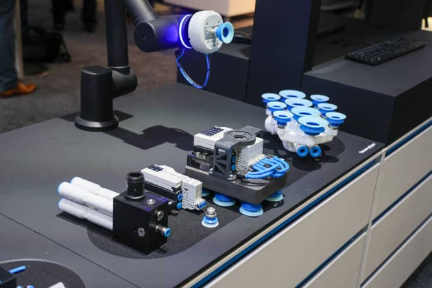 Hannover-Messe 2026. Messestand Festo. Hannover, Niedersachsen, DEU, Deutschland, 20.04.2026