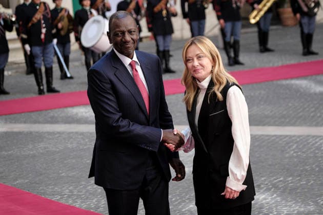 Official Visit of Kenyan President William Ruto to Rome Italian Prime Minister Giorgia Meloni meets with the President of Kenya, William Ruto, at Palazzo Chigi during his institutional visit. Rome, April 20, 2026. Rome Italy Copyright: xAndreaxCalandrax