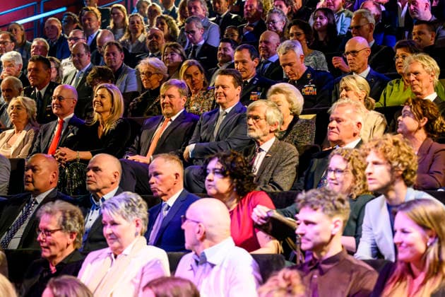 20-04-2026 Dokkum Queen Maxima and King Willem-Alexander and Princess Beatrix attended the annual Kingsday concert at the Sense theatre in Dokkum. Â  Copyright: xPPEx