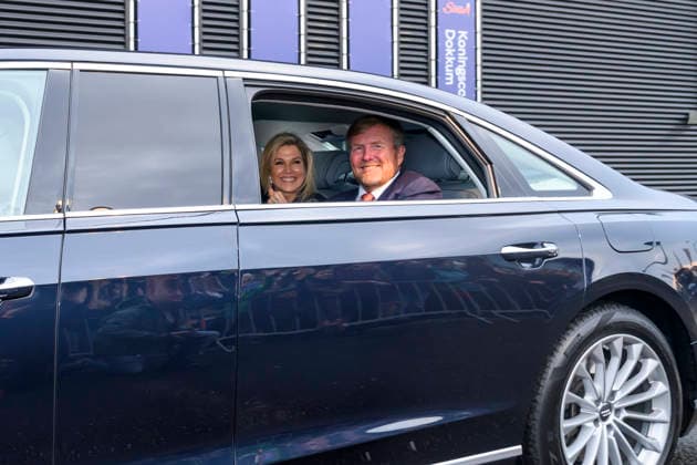 20-04-2026 Dokkum Queen Maxima and King Willem-Alexander in their car attended the annual Kingsday concert at the Sense theatre in Dokkum. Â  Copyright: xPPEx