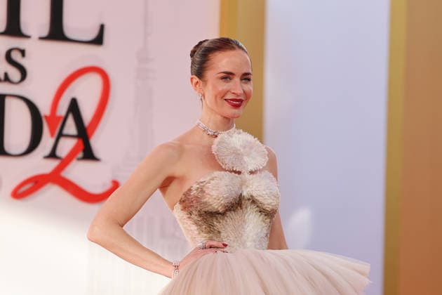 Actress Emily Blunt poses during the premiere of the iconic film The Devil Wears Prada 2 at Lincoln Center in New York, United States, 20 April 2026. The stars of ‘The Devil Wears Prada 2’ celebrate its premiere in New York !ACHTUNG: NUR REDAKTIONELLE NUTZUNG!  Copyright: xOctavioxGuzmánx AME5392 20260421-55020047076_1