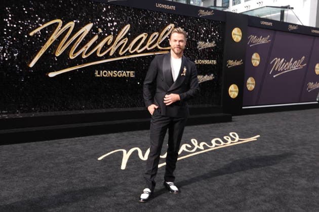 Premiere of Michael LOS ANGELES, CALIFORNIA - APRIL 20:Derek Hough at Lionsgate s Michael Los Angeles premiere at Dolby Theatre on April 20, 2026 in Los Angeles, California. Credit: AdMedia EDITORIAL USE ONLY  Copyright: xx AdMediax admphotostwo983581