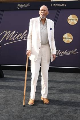 LOS ANGELES, CALIFORNIA - APRIL 20:Kareem Abdul-Jabbar at Lionsgate s Michael Los Angeles premiere at Dolby Theatre on April 20, 2026 in Los Angeles, California. Credit: USA  - ZUMAa123 20260420_zaa_a123_210 Copyright: xAdMediax