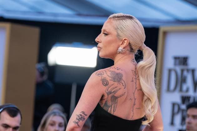 April 20, 2026, Bronx, New York, USA: Lady Gaga wearing dress by Yves Saint Laurent attends world premiere of The Devil Wears Prada at Lincoln Center in New York, NY on April 2026. Bronx USA - ZUMAr339 20260420_znp_r339_105 Copyright: xLevxRadinx