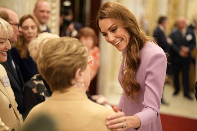 . 21 04 2026. London, United Kingdom. Kate Middleton, the Princess of Wales, at a reception at Buckingham Palace in London, to celebrate the100th anniversary of the birth of Queen Elizabeth II.  xi-Imagesx xPoolx IIM-26717-0057