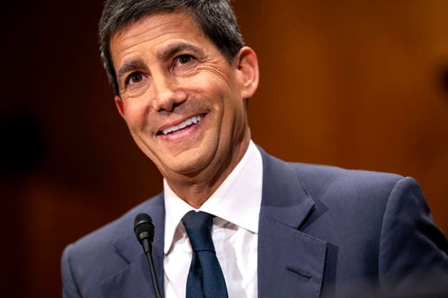 Nominee to be Member and Chairman of the Federal Reserve Kevin Warsh speaks during a Senate Committee on Banking, Housing, and Urban Affairs hearing on his nomination in the Dirksen Senate Office Building near the U.S. Capitol in Washington, DC on Tuesday, April 21, 2026. President Trump nominated Warsh to replace Jerome Powell amid concerns over the Justice Department s criminal investigation into Powell.  WAP20260421345 BONNIExCASH
