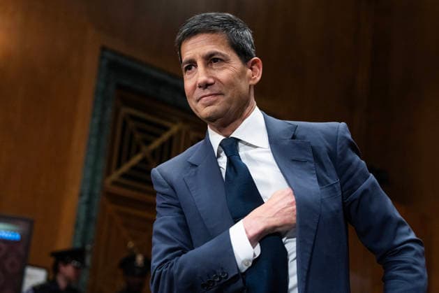 Warsh Confirmation Hearing UNITED STATES - APRIL 21: Kevin Warsh, nominee for chairman of the Federal Reserve, arrives for his Senate Banking, Housing and Urban Affairs Committee confirmation hearing in Dirksen building on Tuesday, April 21, 2026. (Tom Williams CQ Roll Call) Washington DC United States EDITORIAL USE ONLY Copyright: x2026xCQ-RollxCall,xInc.x TomxWilliamsx rollcallpix170421