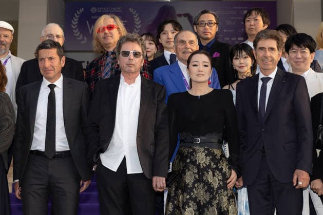 2nd World AI Film Festival Opening ceremony photocall - Cannes David Lisnard, mayor of Cannes, Jean-Michel Jarre, Gong Li, Charles-Ange Ginesy attend the 2nd World AI Film Festival (WAIFF) opening ceremony photocall at the Palais des Festivals in Cannes, France on April 21, 2026. Photo by Shootpix ABACAPRESS.COM Cannes France  Copyright: xShootpix ABACAx