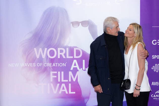 2nd World AI Film Festival Opening ceremony photocall - Cannes Claude Lelouch and daughter Sarah Lelouch attend the 2nd World AI Film Festival (WAIFF) opening ceremony photocall at the Palais des Festivals in Cannes, France on April 21, 2026. Photo by Shootpix ABACAPRESS.COM Cannes France  Copyright: xShootpix ABACAx