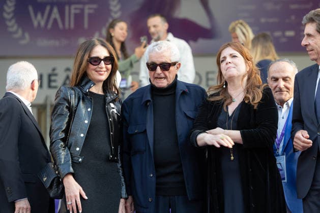 2nd World AI Film Festival Opening ceremony photocall - Cannes Elsa Zylberstein, Claude Lelouch, and Agnès Jaoui attending the 2nd World AI Film Festival (WAIFF) opening ceremony photocall at the Palais des Festivals in Cannes, France on April 21, 2026. Photo by Shootpix ABACAPRESS.COM Cannes France  Copyright: xShootpix ABACAx