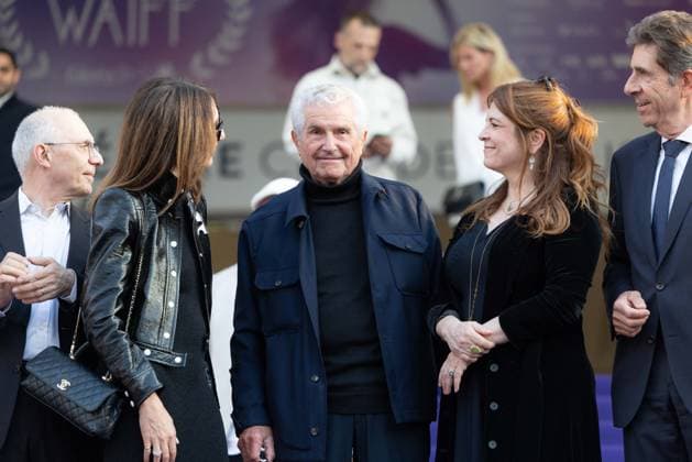 2nd World AI Film Festival Opening ceremony photocall - Cannes Elsa Zylberstein, Claude Lelouch, and Agnès Jaoui attending the 2nd World AI Film Festival (WAIFF) opening ceremony photocall at the Palais des Festivals in Cannes, France on April 21, 2026. Photo by Shootpix ABACAPRESS.COM Cannes France  Copyright: xShootpix ABACAx