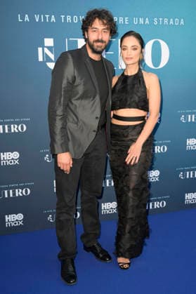Michele Rosiello und Denise Capezza bei der Premiere der HBO Max-Serie In Utero im Cinema Barberini. Rom, 21.04.2026