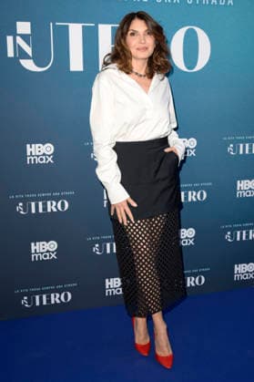 Maria Pia Calzone bei der Premiere der HBO Max-Serie In Utero im Cinema Barberini. Rom, 21.04.2026