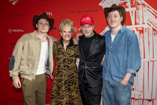April 21, 2026, New York, New York, USA: LOUIS ASHBOURNE SERKIS, LORRAINE ASHBOURNE, ANDY SERKIS and SONNY ASHBOURNE SERKIS attend the Animal Farm Premiere at Regal Theater in New York. 21 April 2026 New York USA  - ZUMAa265 20260421_zep_a265_052 Copyright: xEricxAcquayex