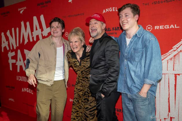 April 21, 2026, New York, New York, USA: LOUIS ASHBOURNE SERKIS, LORRAINE ASHBOURNE, ANDY SERKIS and SONNY ASHBOURNE SERKIS attend the Animal Farm Premiere at Regal Theater in New York. 21 April 2026 New York USA  - ZUMAa265 20260421_zep_a265_055 Copyright: xEricxAcquayex