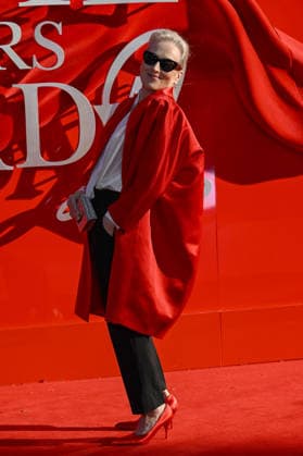 Celebrities attend the European Premiere of ˜The Devil Wears Prada 2™ at Leicester Square in London, England Featuring: Meryl Streep Where: London, United Kingdom When: 22 Apr 2026 Credit: Cover Images EDITORIAL USE ONLY. NOT FOR USE BY NEWSPAPERS BASED IN THE UK. Copyright: xx coverimg55636555