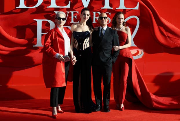 European premiere of The Devil Wears Prada 2 at Vue and Cineworld, Leiceser Square, London, UK Meryl Streep, Anne Hathaway, Stanley Tucci and Emily Blunt attend European premiere of The Devil Wears Prada 2 at Vue and Cineworld in London, England on the 22nd April 2026. London Vue and Cineworld UK Copyright: xFredxDuvalx