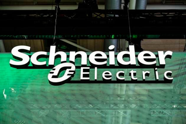 Logo von Schneider Electric, Hannover-Messe 2026, Messegelände, Hannover, Niedersachsen, Deutschland
